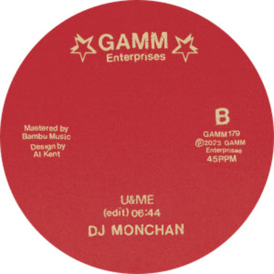 Love Me / U&Me - DJ Monchan Vinyl Cover Art G.A.M.M. GAMM179