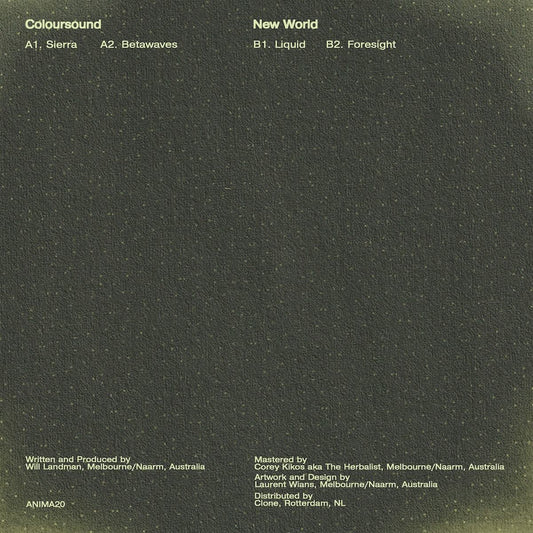 Coloursound – New World on Animalia ANIMA20 dubstep vinyl record Australia