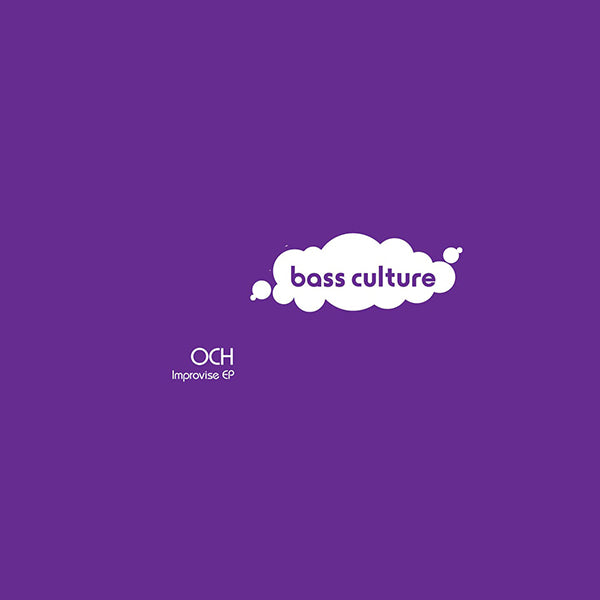 Purple album cover with 'bass culture' and 'OCH' text on a cloud-like design.