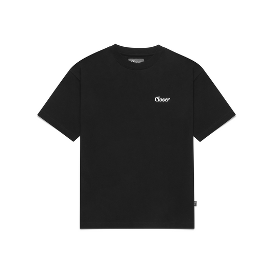 Closer Record Store Staff Tee (Black/White)