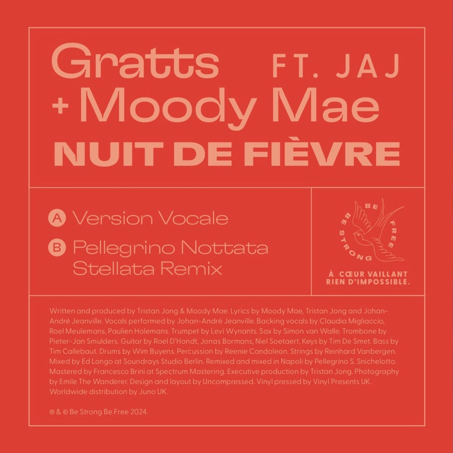 Gratts / Moody Mae – Nuit De Fievre Vinyl Record Back Cover