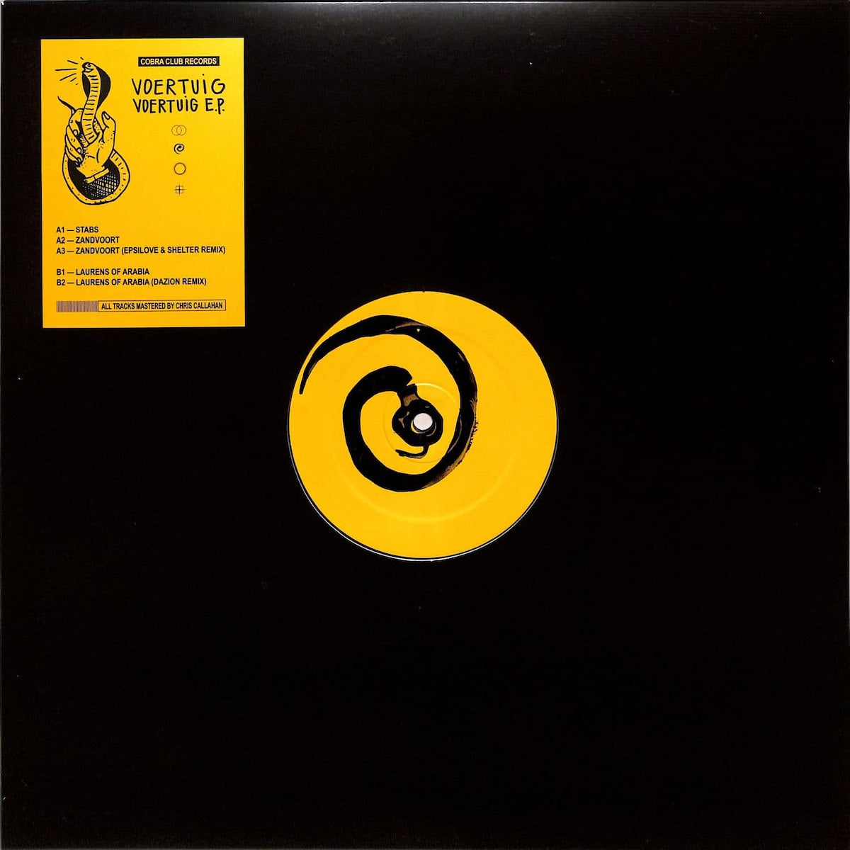 Voertuig Voertuig E.P. Cobra Club CCR003 deep house vinyl record Australia