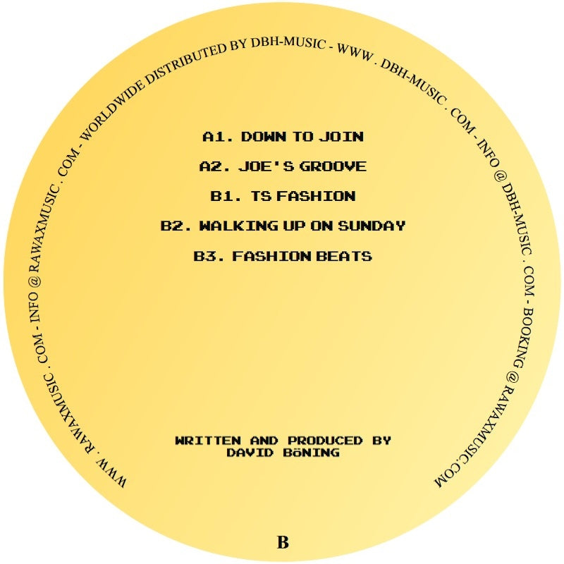 David Böning Down To Join EP CHIWAX CHIWAX043 vinyl record Australia