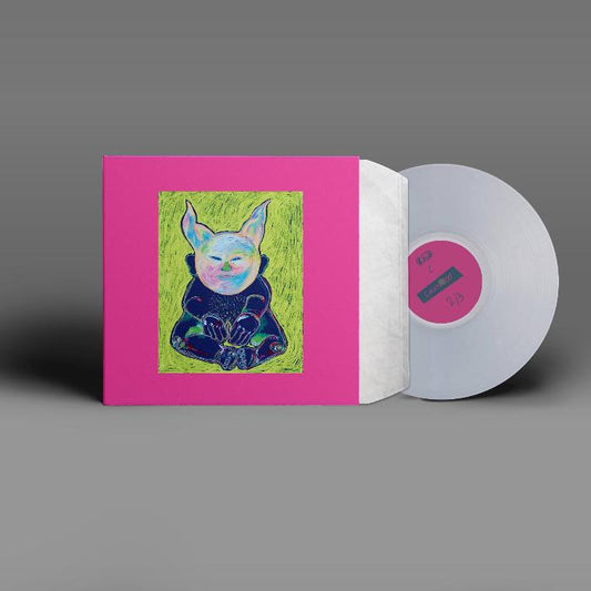 Various Artists Compilation Vol. 1, Part II vinyl record cover. A colorful, abstract illustration of a creature meditating on a green background.