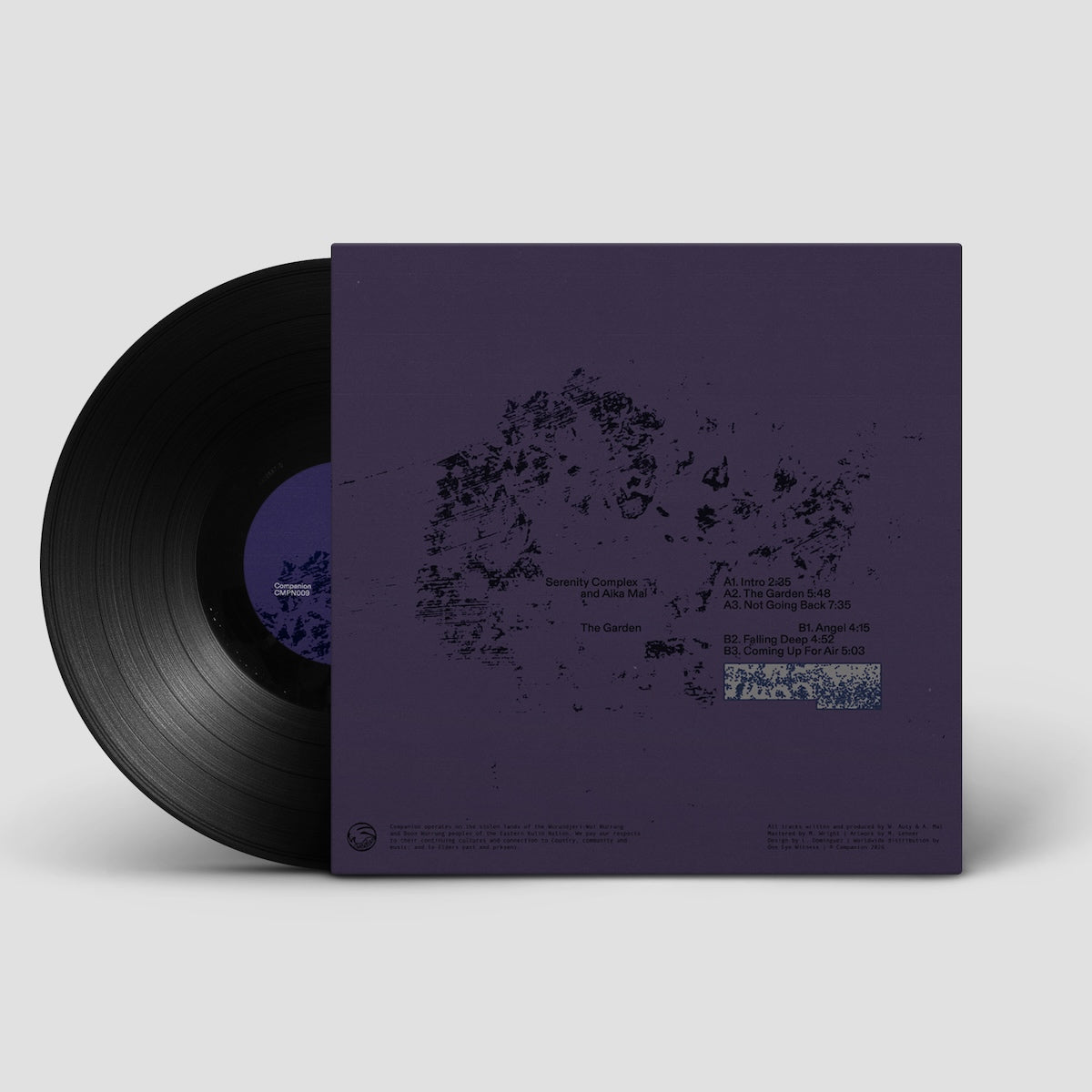 Serenity Complex and Aika Mal The Garden on Companion CMPN009 vinyl record Australia