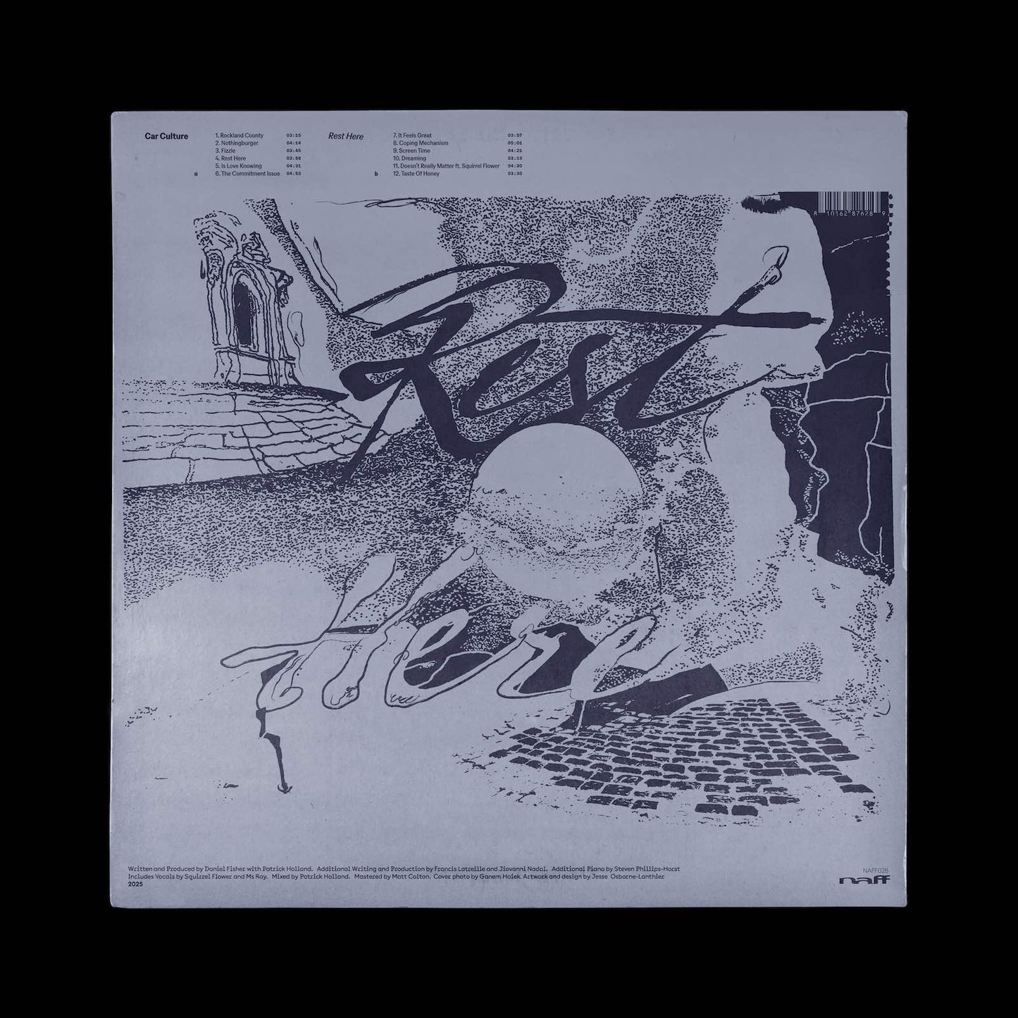 Car Culture Rest Here NAFF downtempo electronic LP vinyl record Australia
