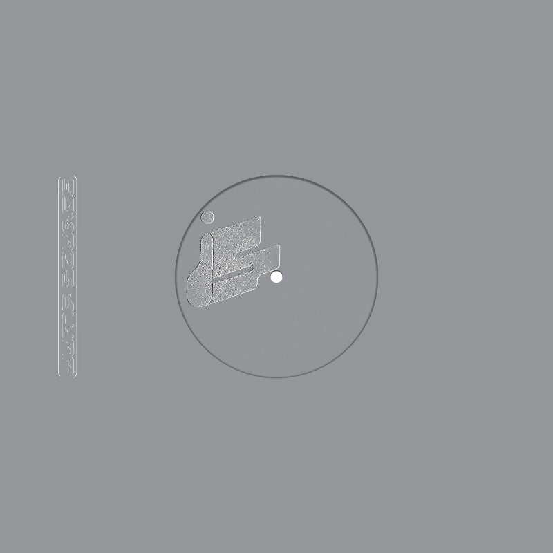 Gray album cover with a minimalistic design on a gray background