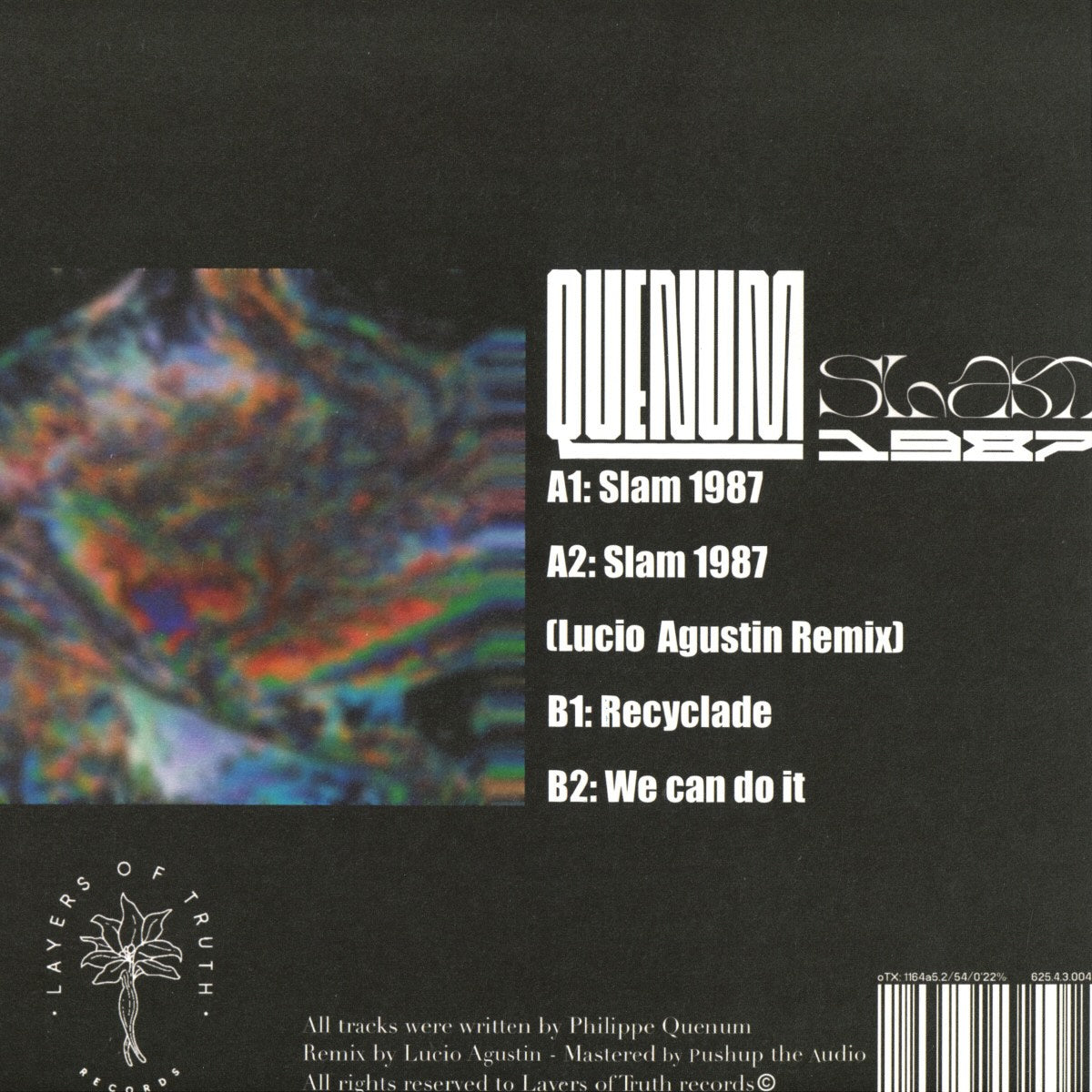 Quenum Slam 1987 Layers Of Truth Records LOT001 minimal house vinyl record Australia