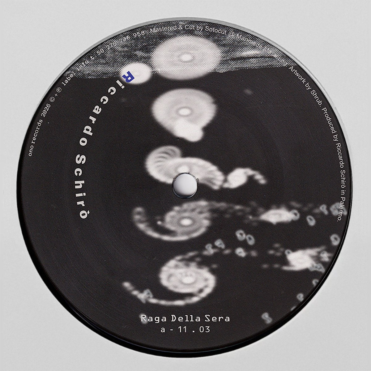 Riccardo Schirò Raga Della Sera on ONO Records ONO006 vinyl record Australia