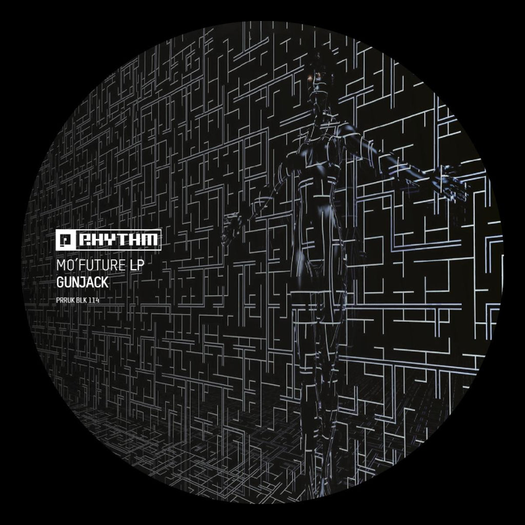 Gunjack – Mo' Future EP vinyl record, released on Planet Rhythm (PRRUKBLK114). Relentless, hard-hitting techno with machine-like precision. Fast shipping Australia-wide.