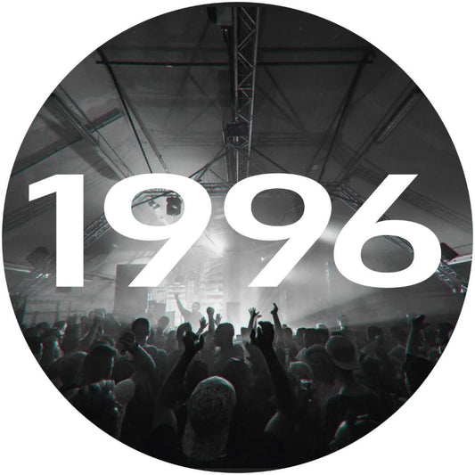 Cover of LA’s 1996 EP on Planet Rhythm Records, 12" grey marbled techno vinyl