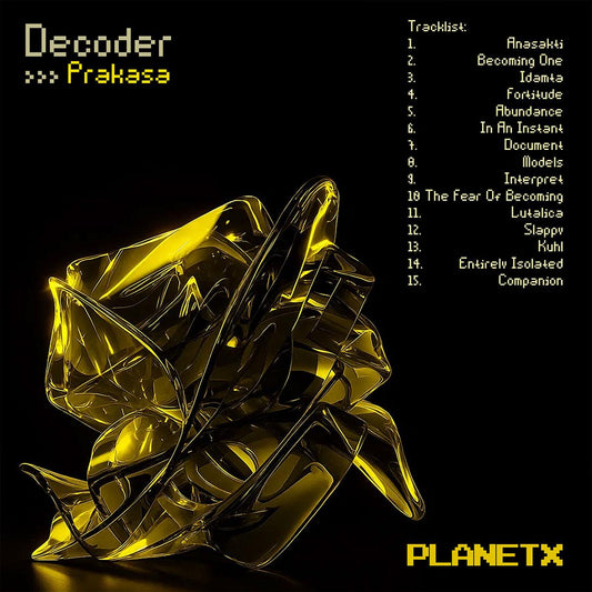 Decoder Prakasa Planet X PX-22 yellow marbled vinyl record Australia