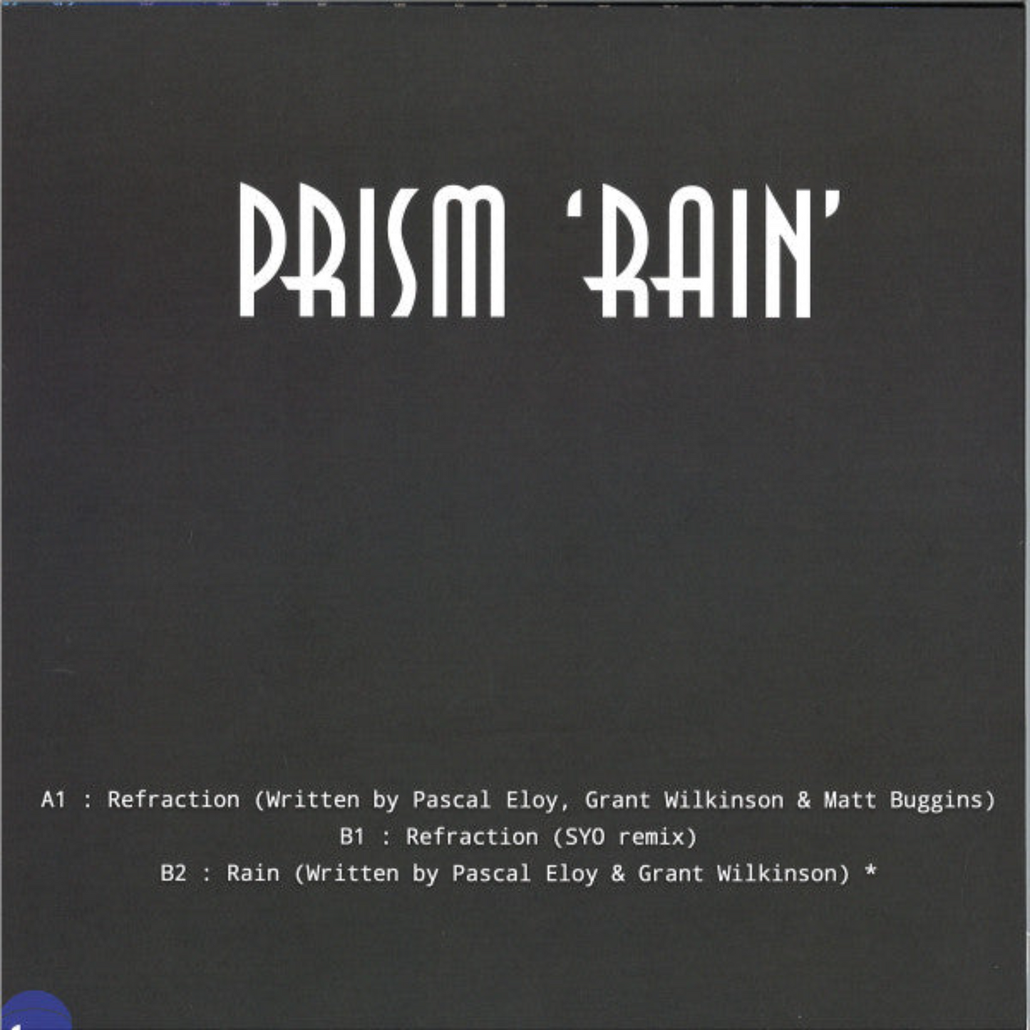 Prism - Rain EP I Cosmocities Records (CMSR006)