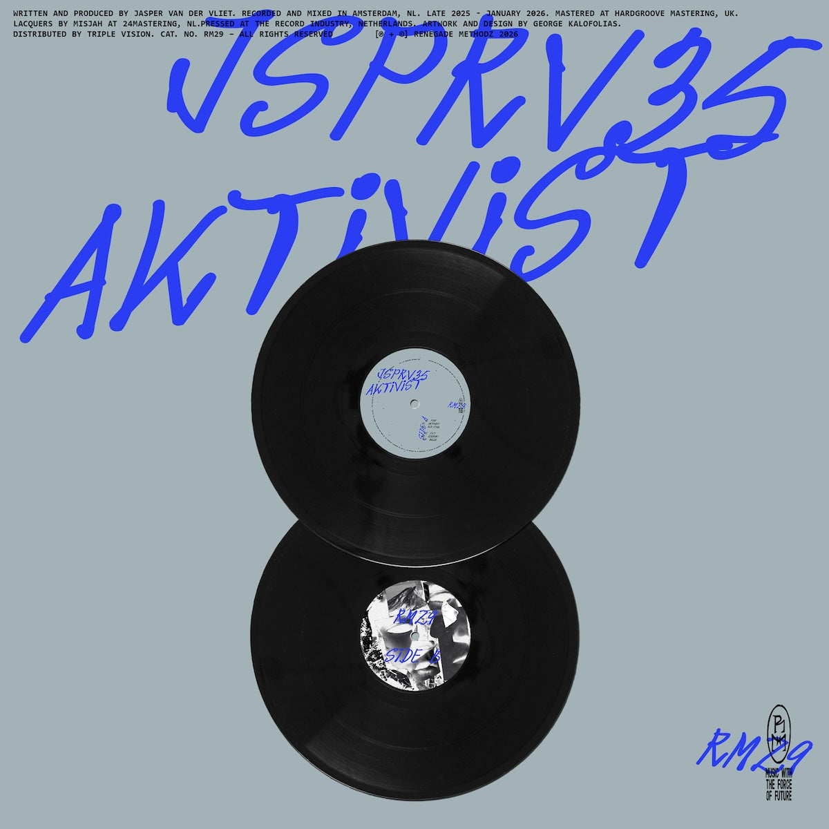 JSPRV35 Aktivist EP on Renegade Methodz RM29 vinyl record Australia