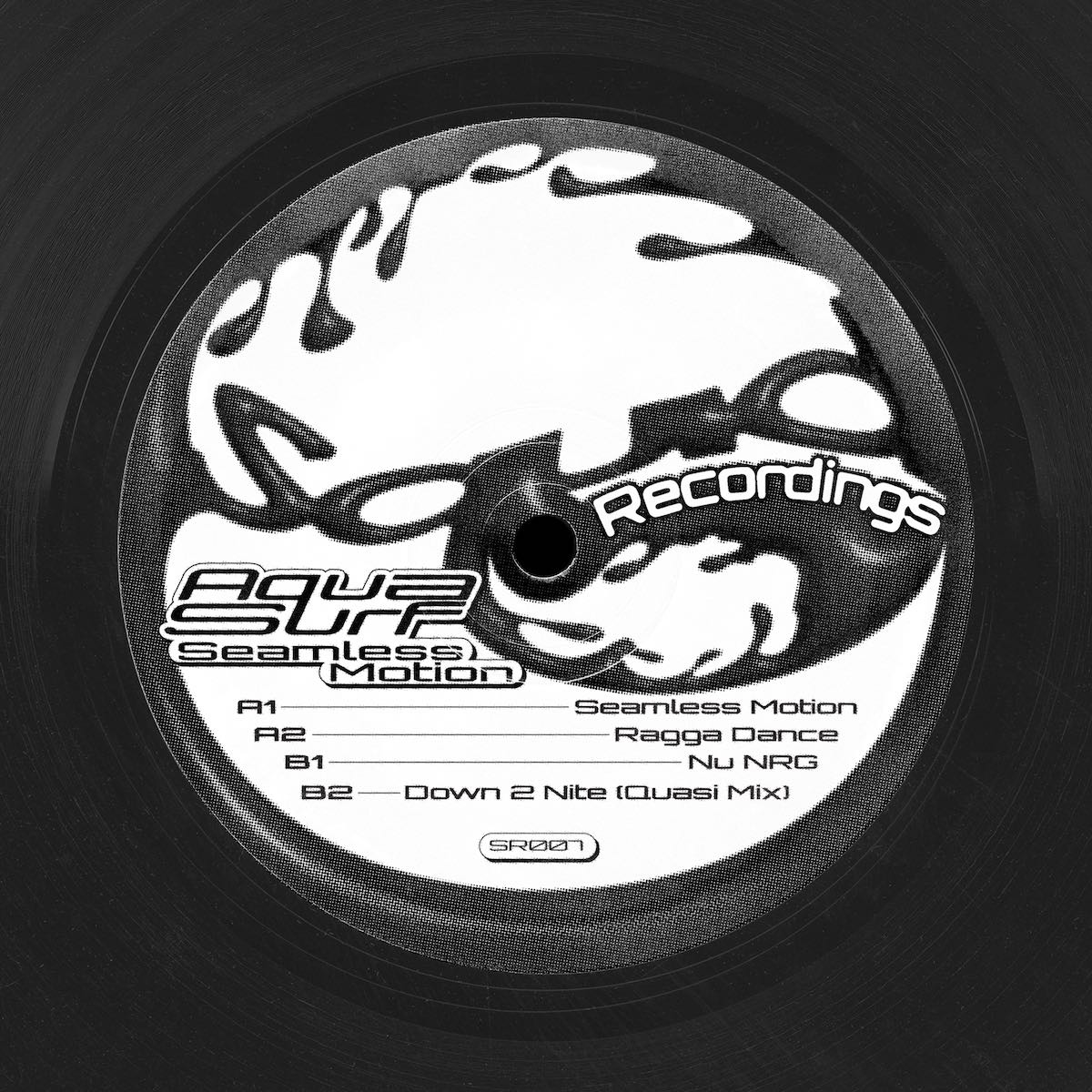 Aqua Surf Seamless Motion Squid Recordings SR007 vinyl record Australia