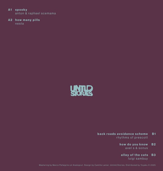 Various Artists UNTLD002 Untold Stories London blue marbled house vinyl record Australia