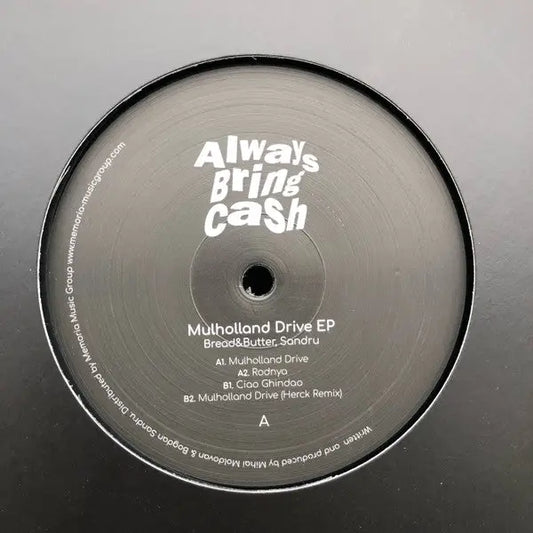 Bread & Butter Sandru - Mulholland Drive EP | Always Bring Cash (ABC001) • Vinyl • Minimal, Tech House - Fast shipping