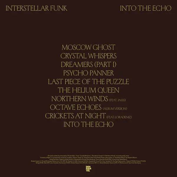 Interstellar Funk - Into The Echo | Dekmantel (DKMNTL 085) • Vinyl 2lp • Ambient, Experimental, Techno - Fast shipping