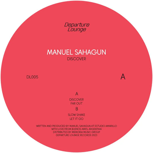Manuel Sahagun - Discover vinyl EP cover. Smooth rollers perfect for your evening vibes on Departure Lounge (DL005).