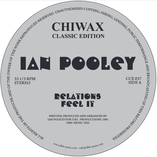Ian Pooley - Relations Definitive Records Repress CCE 037 Acid House Deep House Techno Vinyl