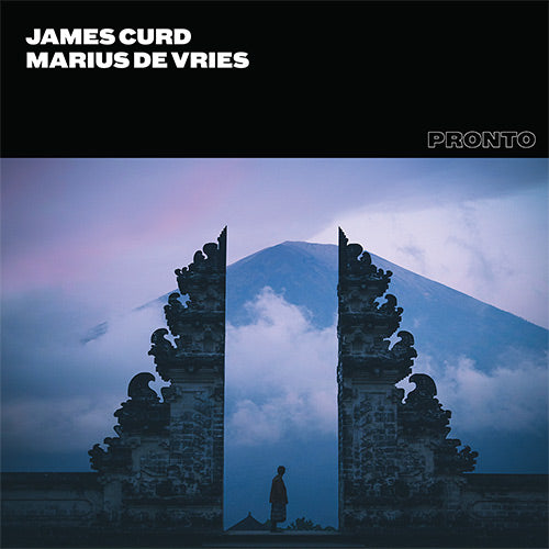 Album cover with stone gate and person against a mountainous background, featuring the names James Curd and Marius de Vries.