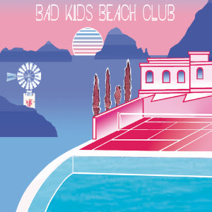 Bad Kids Beach Club EP Lips & Rhythm LRR015 Vinyl Cover Italo Disco Indie Dance