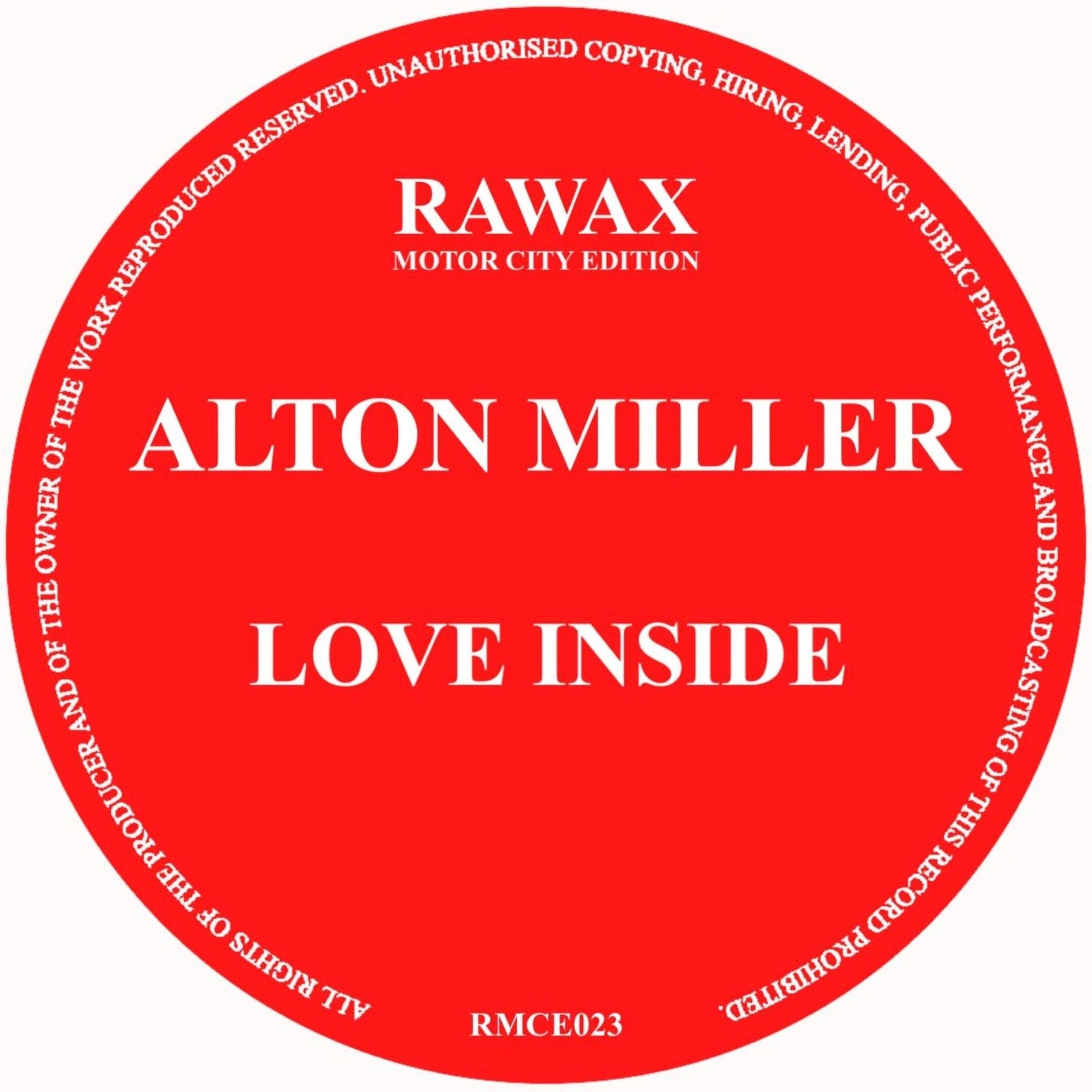 Alton Miller – Love Inside Vinyl Record Vinyl Front Cover