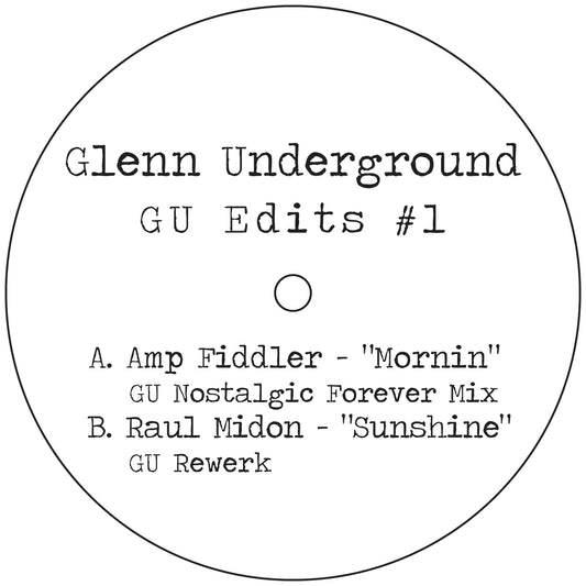 Glenn Underground - GU Edits #1 / GU Edits #2 Blue Vinyl Repress Deep House Music