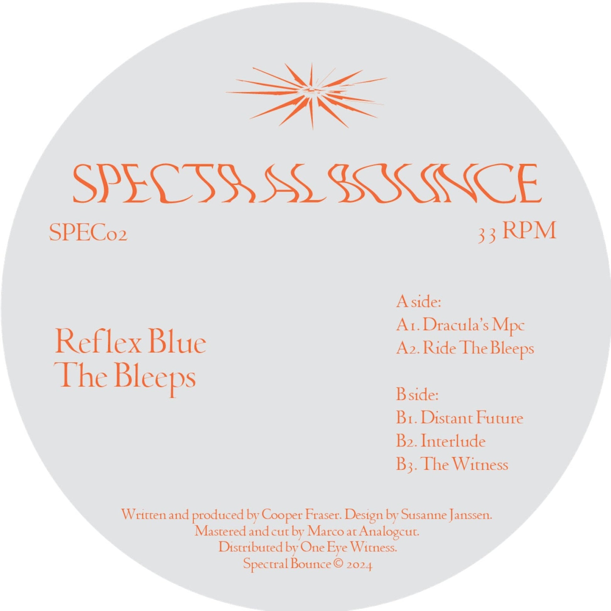 The Bleeps by Reflex Blue album cover on Spectral Bound