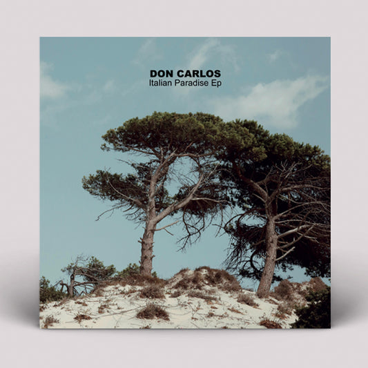 Front cover of Don Carlos – Italian Paradise EP vinyl, showcasing a classic piano house vibe with deep, soulful tracks.