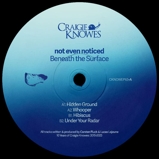 Not Even Noticed – Beneath the Surface EP vinyl on Craigie Knowes (CKNOWEP65)