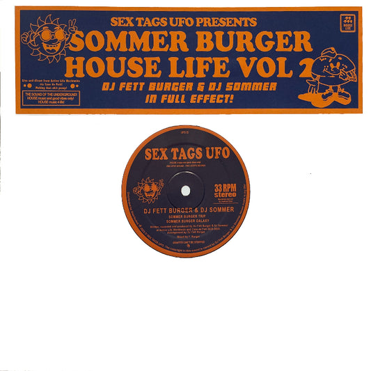 DJ Fett Burger & DJ Sommer – Sommer Burger House Life Vol 2 on Sex Tags UFO, deep house vinyl record Australia