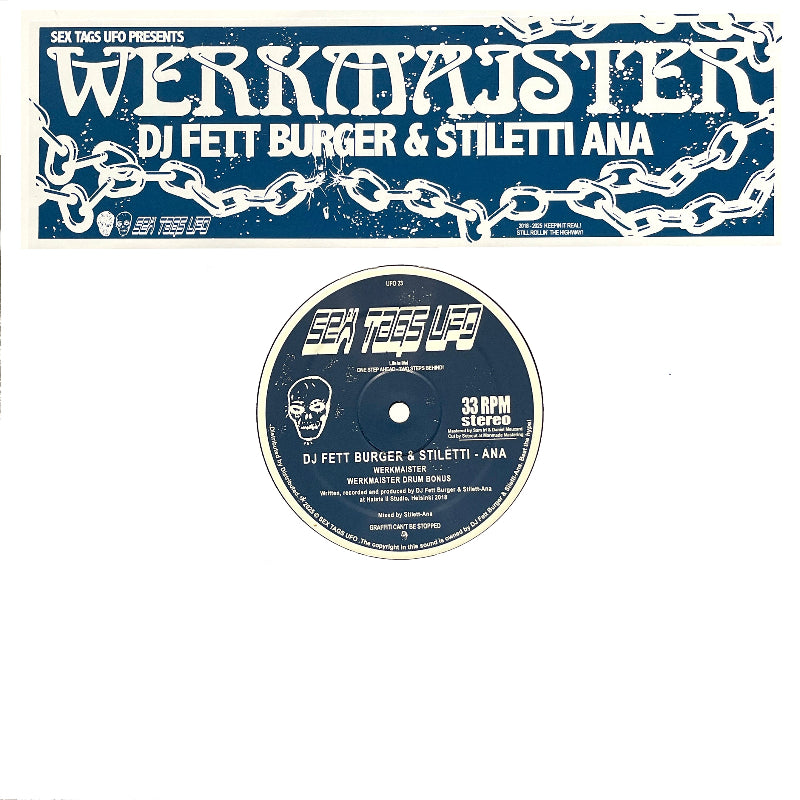 DJ Fett Burger Stiletti Ana Werkmaister UFO23 Sex Tags UFO disco house vinyl Australia