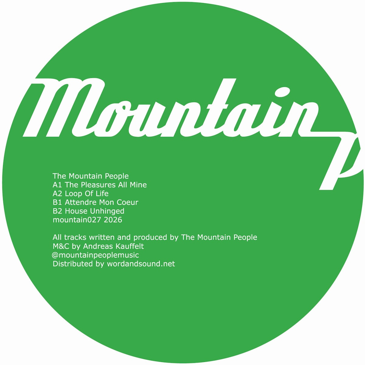 The Mountain People The Pleasures All Mine Mountain People mountain027 vinyl record Australia

