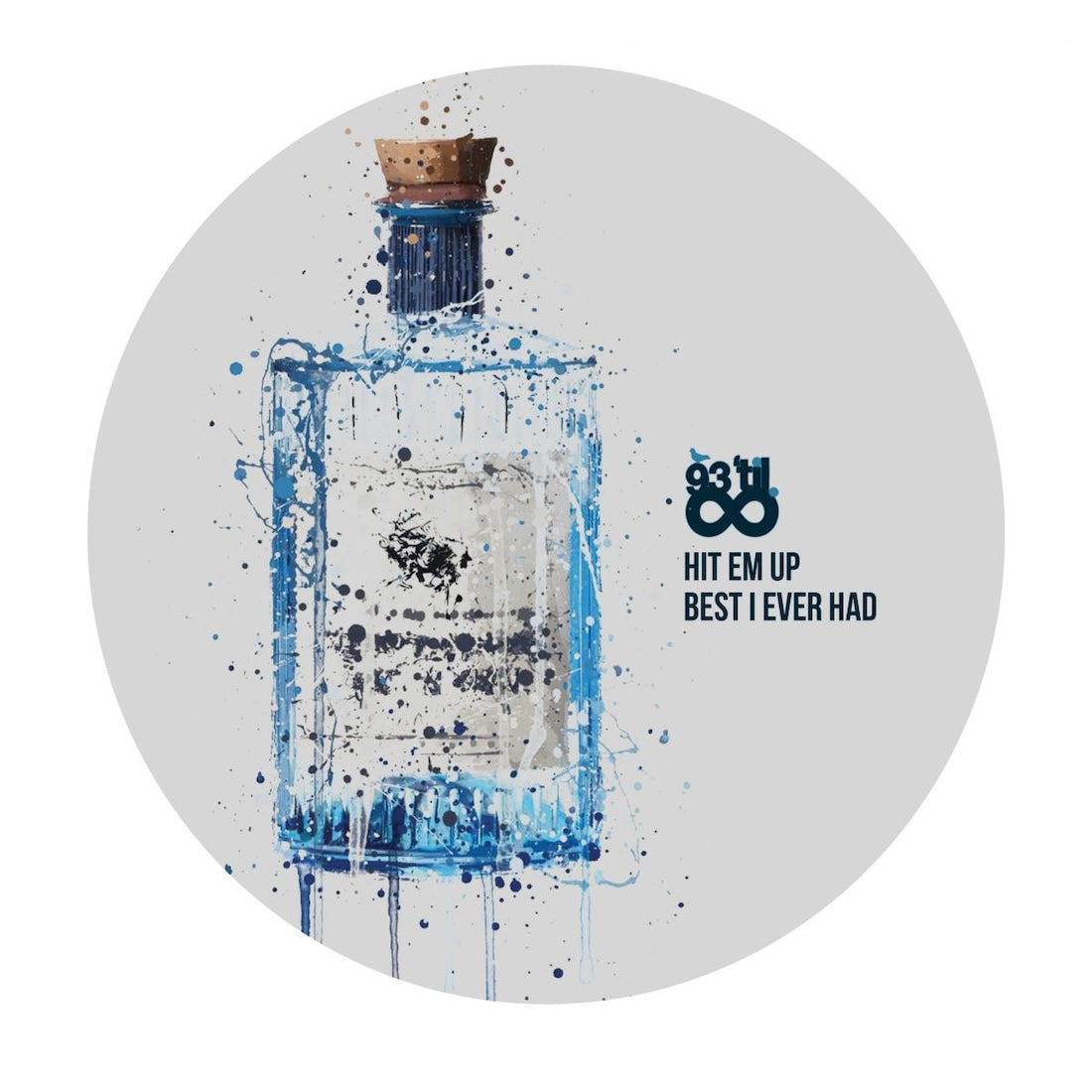 Unknown Artist Gin & Juice EP on Vibez '93 93TI017 blue splatter marble vinyl record Australia