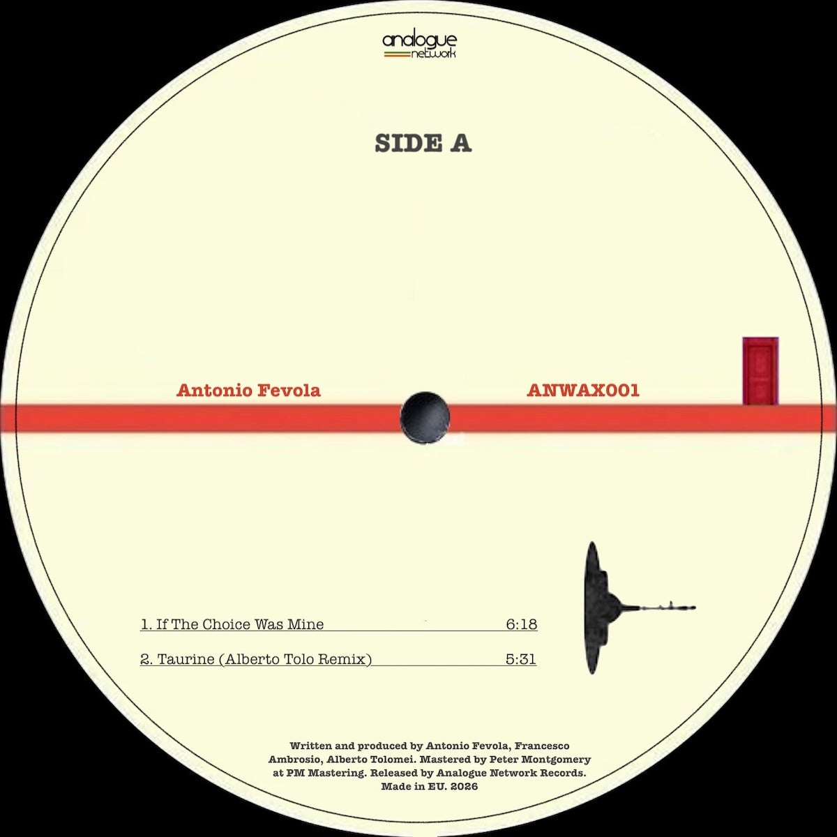 Antonio Fevola Monday EP Analogue Network ANWAX001 vinyl record Australia