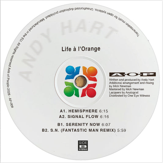 Andy Hart Life à l'Orange on Axis of People AP-004 vinyl record Australia