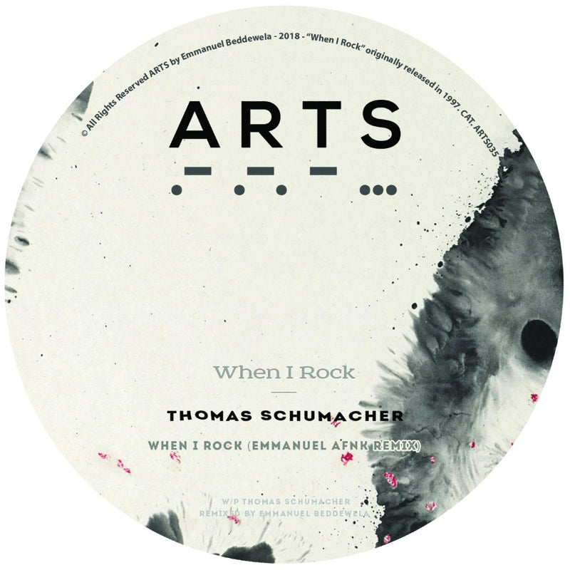 Thomas Schumacher When I Rock ARTS035 techno vinyl sale Australia