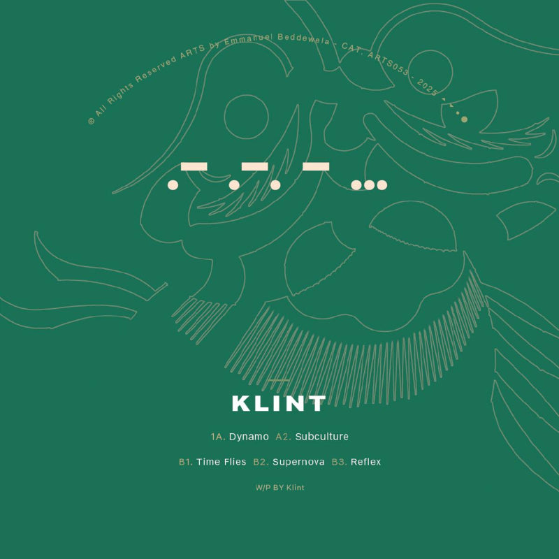 Klint Dynamo EP ARTS techno vinyl cover

