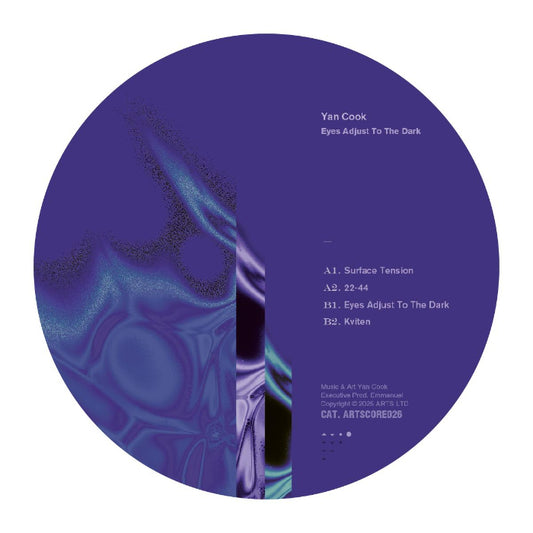 Yan Cook - Eyes Adjust To The Dark vinyl label art