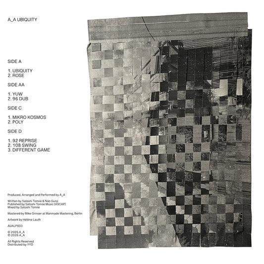 A_A Ubiquity by Satoshi Tomiie and Nao Gunji on A_A AUALP003 2LP vinyl record Australia