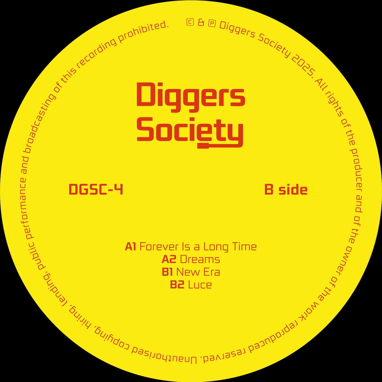 Giuseppe Angeloro – Dreams Diggers Society Records DGSC-4 techno vinyl Australia