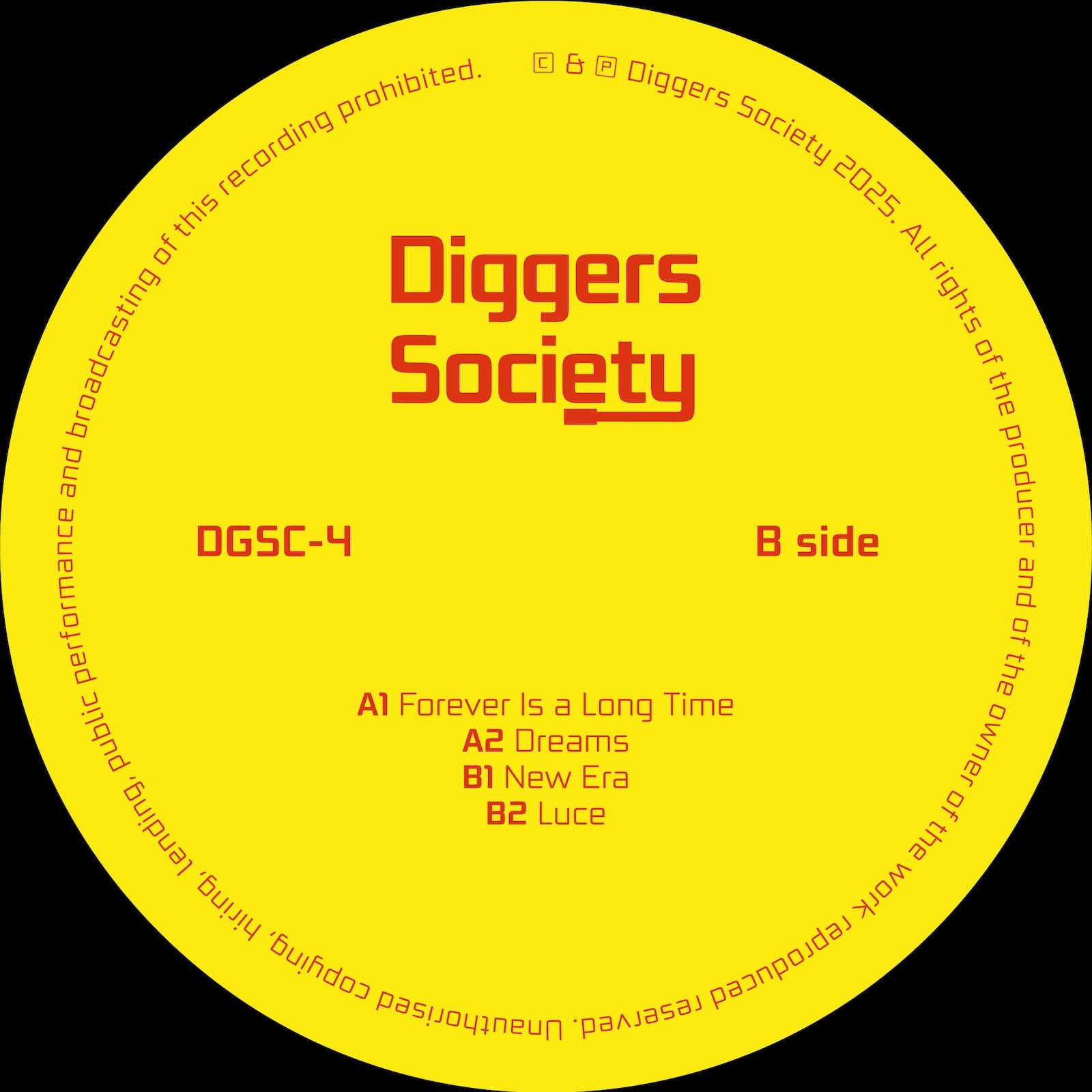 Giuseppe Angeloro – Dreams Diggers Society Records DGSC-4 techno vinyl Australia