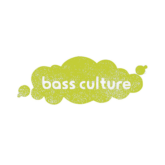 Logo with 'bass culture' text on a white background