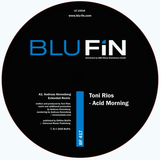 Toni Rios Acid Morning Blu Fin Records BF417 vinyl record Australia