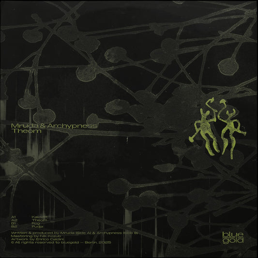 Mruda and Archypness – Theom on Bluegold BG001 hand-stamped vinyl record Australia
