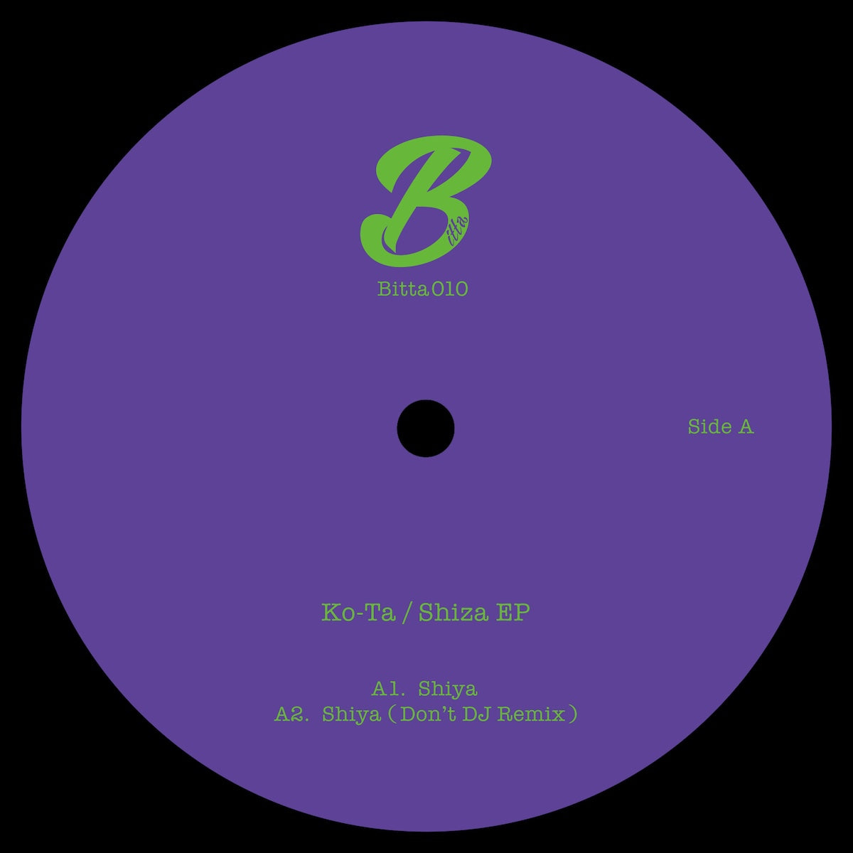 Ko-Ta – Shiza EP on Bitta BITTA010 techno vinyl record Australia