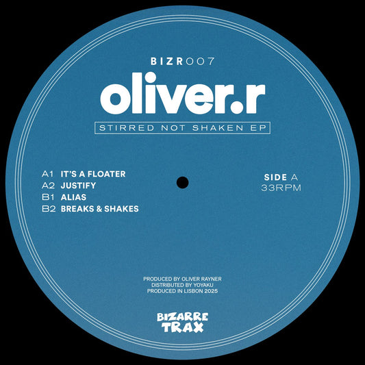 Oliver.r Stirred Not Shaken EP Bizarre Trax BIZR007 techno vinyl record Australia