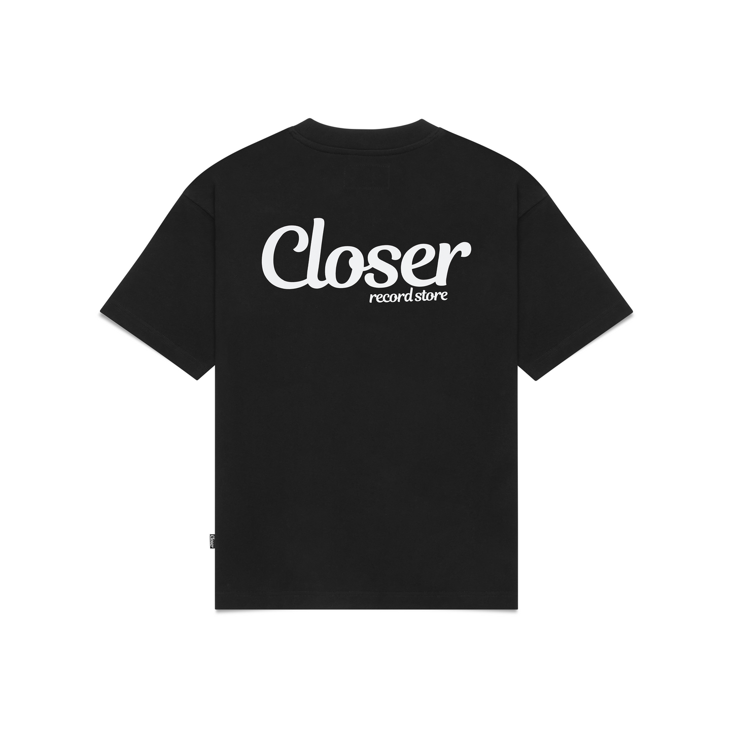 Closer Record Store Staff Tee (Black/White)