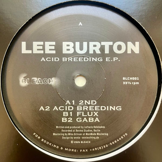 Lee Burton Acid Breeding on BLEACH BLCH001 vinyl record Australia